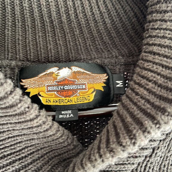 VINTAGE Harley-Davidson Cowl Neck Sweater - Picture 6 of 7